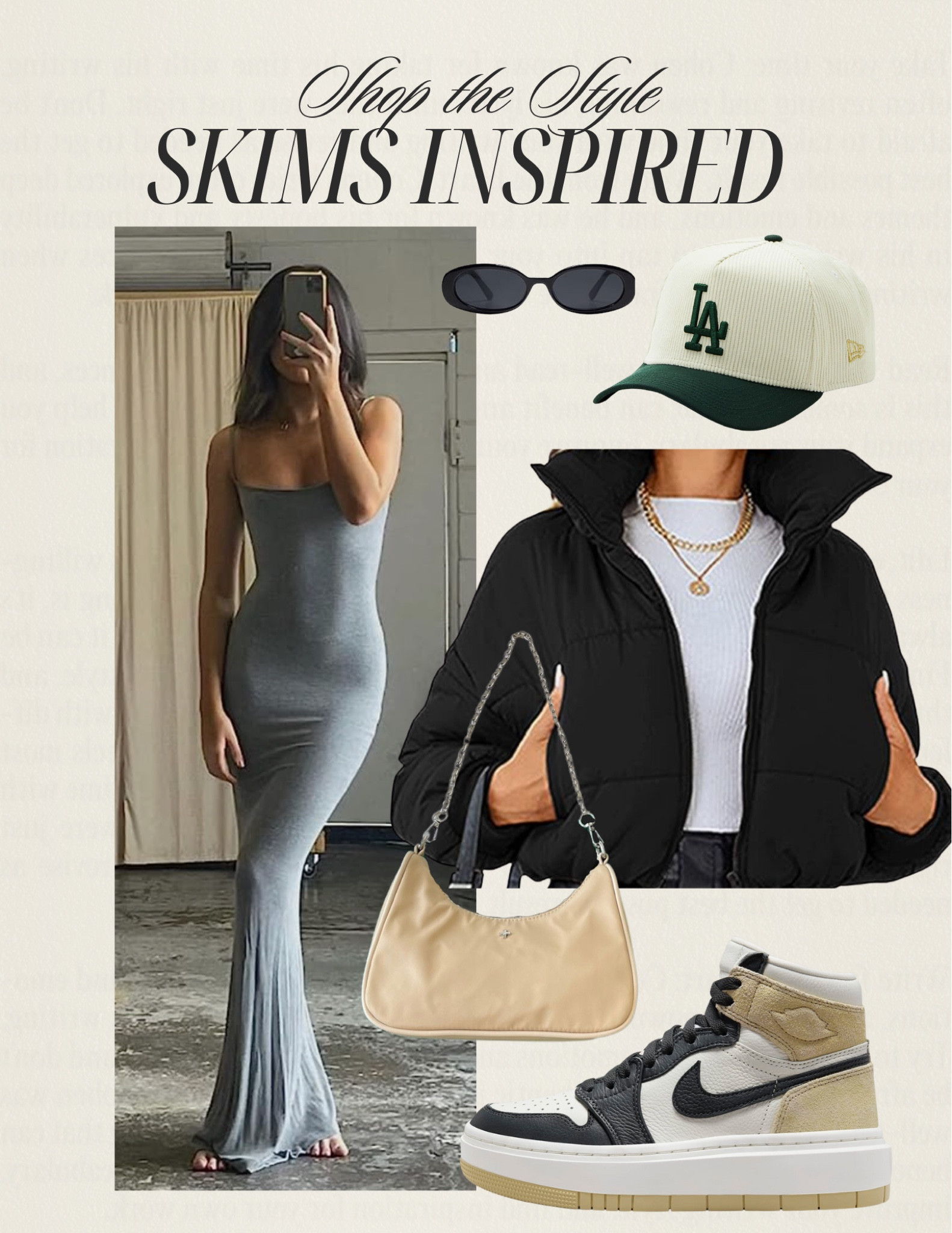 A sporty Skims inspired fall look ✨ 
Fall Outfits, skims dress dupe, Nike air jordan, fall shoes, skims inspired, casual ootd, fall fashion 

#LTKfindsunder100 #LTKstyletip #LTKfindsunder50