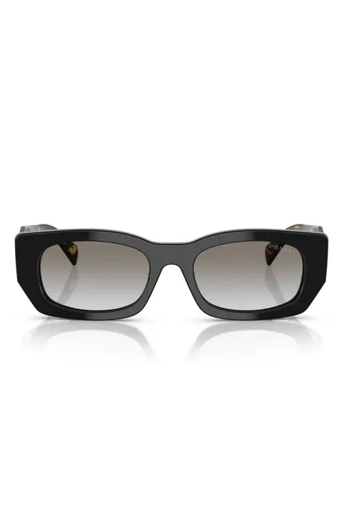 Prada 53mm Pillow Sunglasses in Black at Nordstrom | Nordstrom