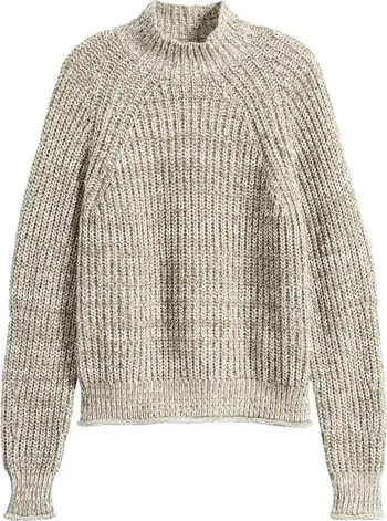 Madewell Marled Cotton Mock Neck Sweater | Nordstrom | Nordstrom