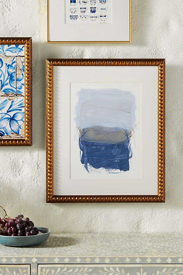 Abstract Sketch Wall Art By Artfully Walls in Blue Size S | Anthropologie (US)