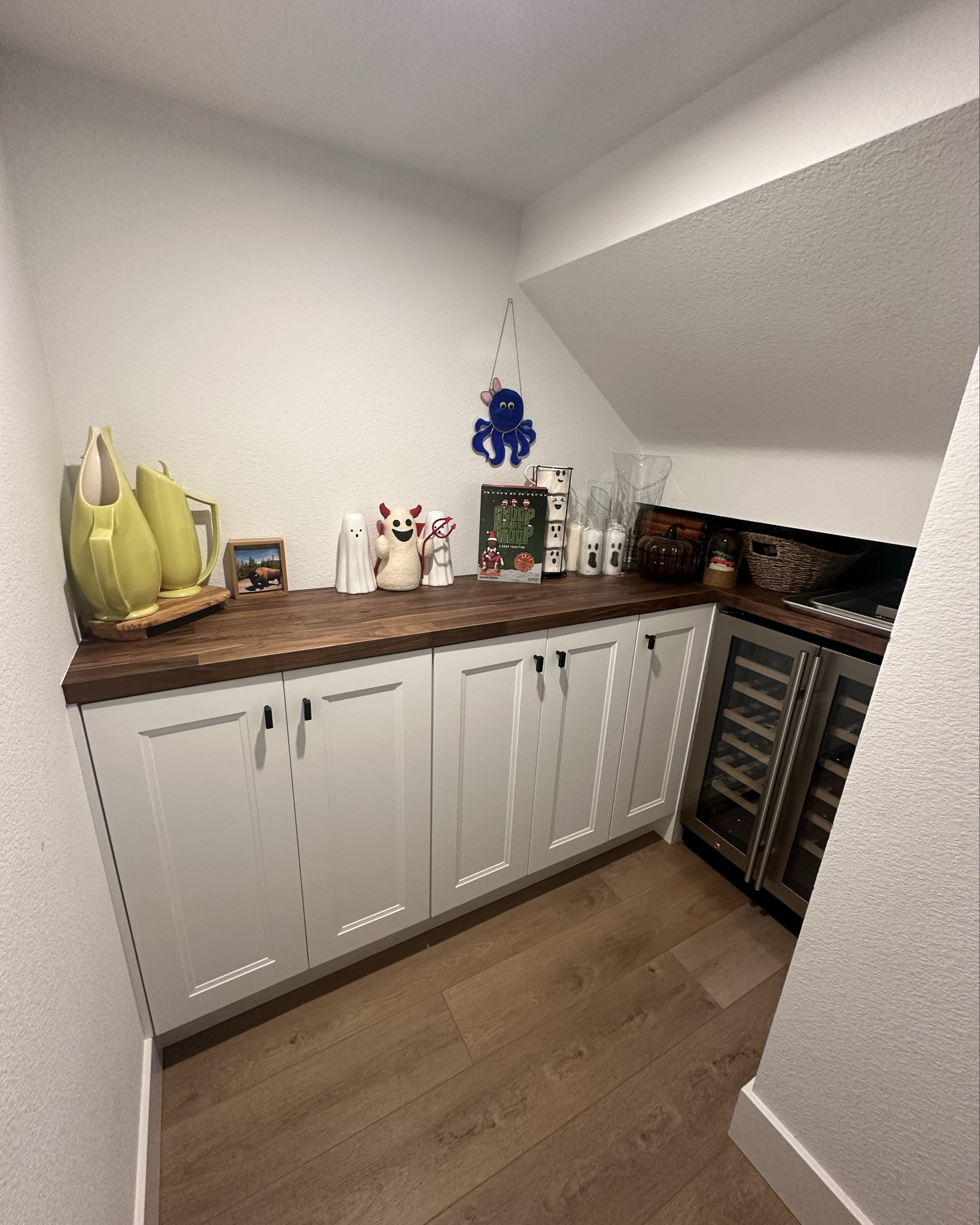 Another weekend project in the books. We were really worried to lose the storage space at first (swipe for the embarrassing before pic) but it’s the best use of the space! Just a little more decorating to do and it will be perfect  

#LTKHome