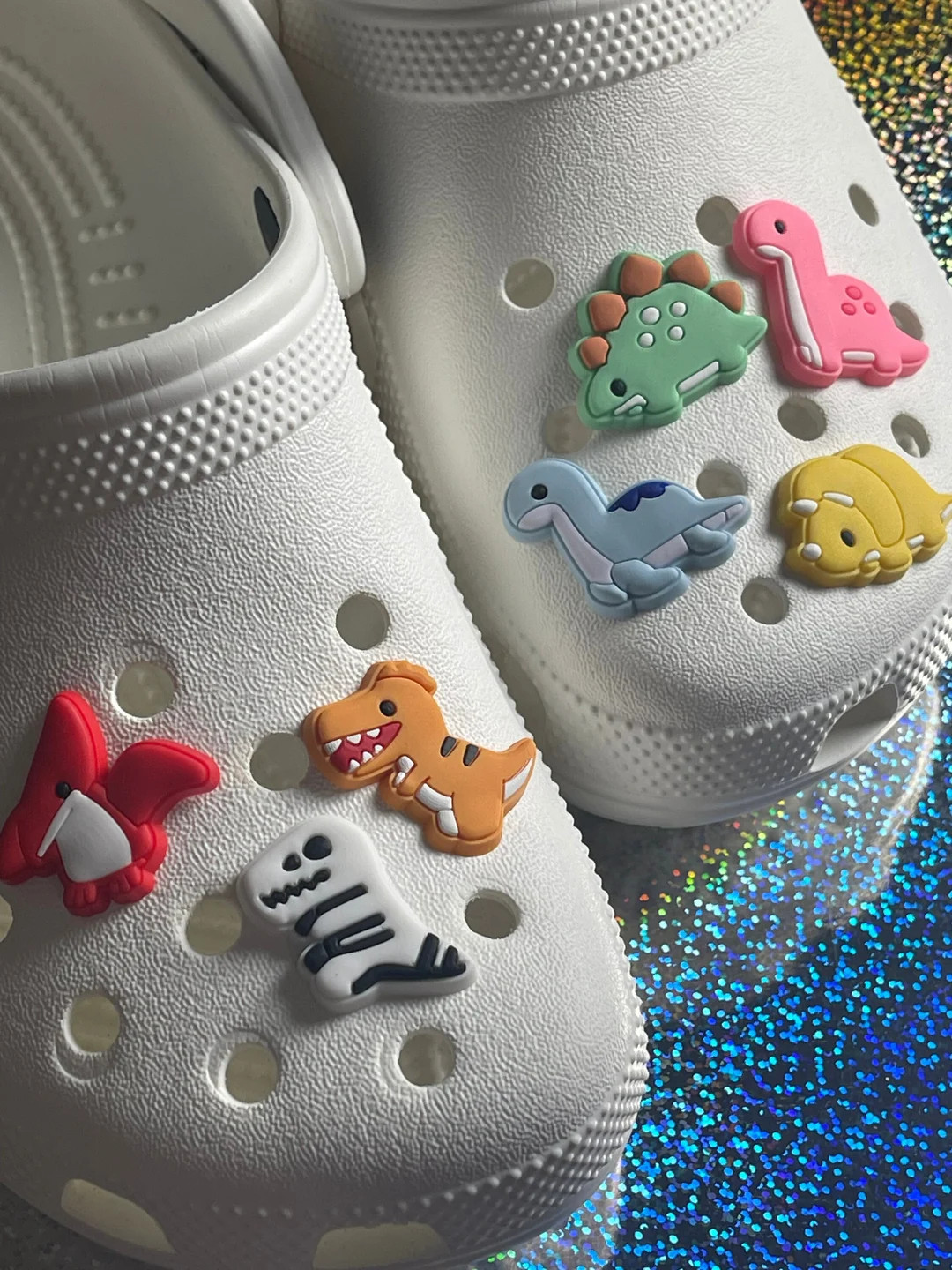 Dinosaur Shoe Charms, Jurassic Dino Charm Set, Kids Reptile Clog Accessories, T-rex, Triceratops,... | Etsy (US)