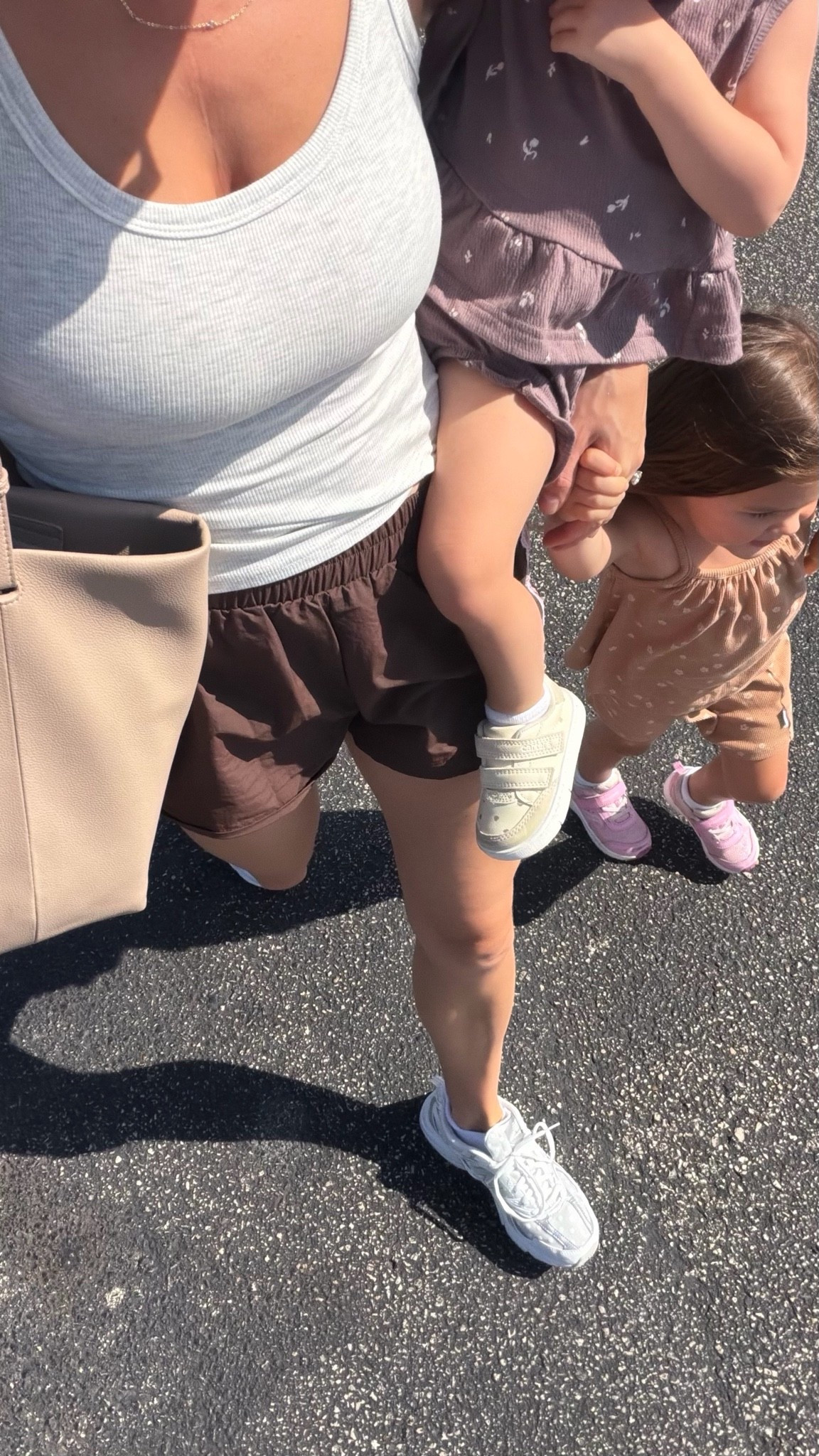 Family OOTD for some errands! I’m wearing a S in bra tank and track shorts! Heather grey color in the tank!!

#LTKootd #LTKKids #LTKBaby