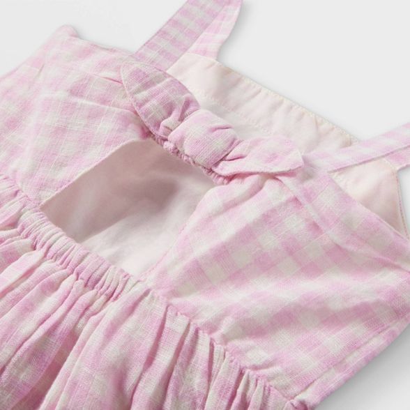 Toddler Girls' Tiered Gingham Tank Top Dress - Cat & Jack™ Light Purple | Target