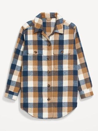 Plaid Soft-Brushed Utility Shacket for Women | Old Navy (US)