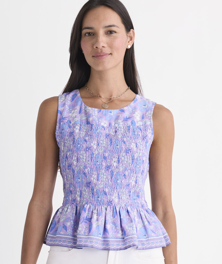 Elsie Smocked Top | vineyard vines