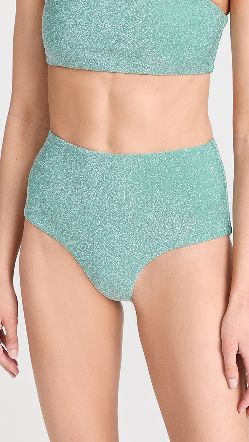 Muliki Metallic High Waisted Cheeky Bottoms | Shopbop