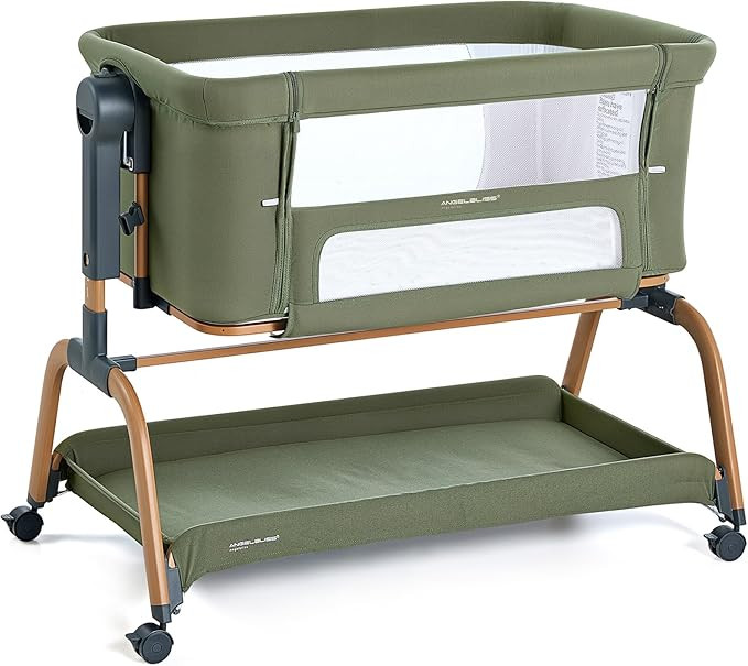 ANGELBLISS 3 in 1 Baby Bassinet, Rocking Bassinets Bedside Sleeper with Comfy Mattress and Wheels... | Amazon (US)