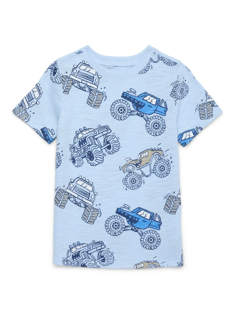 Garanimals Toddler Boy Short Sleeve Printed T-Shirt, Sizes 18M-5T | Walmart (US)