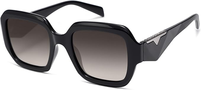 SOJOS Trendy Square Polarized Sunglasses for Womens Mens,Retro Polygon Shades Plastic Frame Sun G... | Amazon (US)