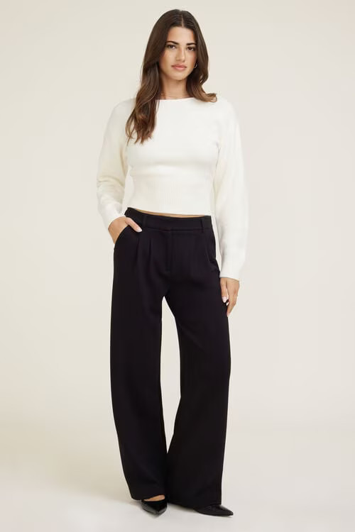 Alex Anywear Scuba Wide Leg Pants | Dynamite Clothing