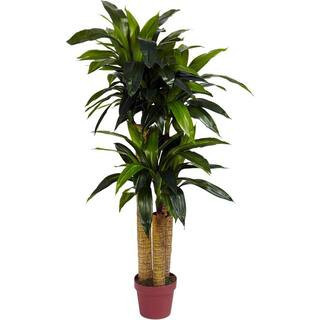 25 in. Artificial Green Indoor/Outdoor Dracaena, Faux Green Plant Decor, Decorative Floor Accent For Any Room | The Home Depot