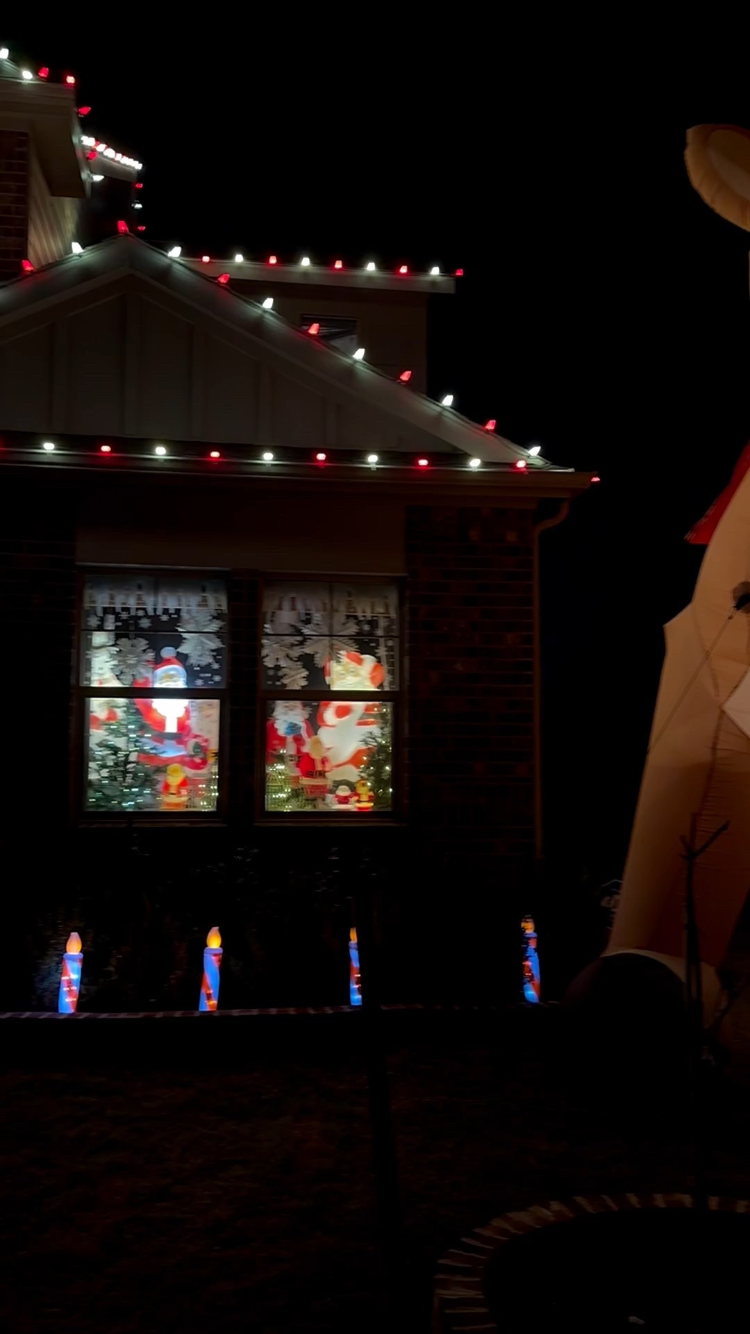 Nostalgic 90s Christmas window and front yard outdoor decor 

#LTKSeasonal #LTKHoliday #LTKHome