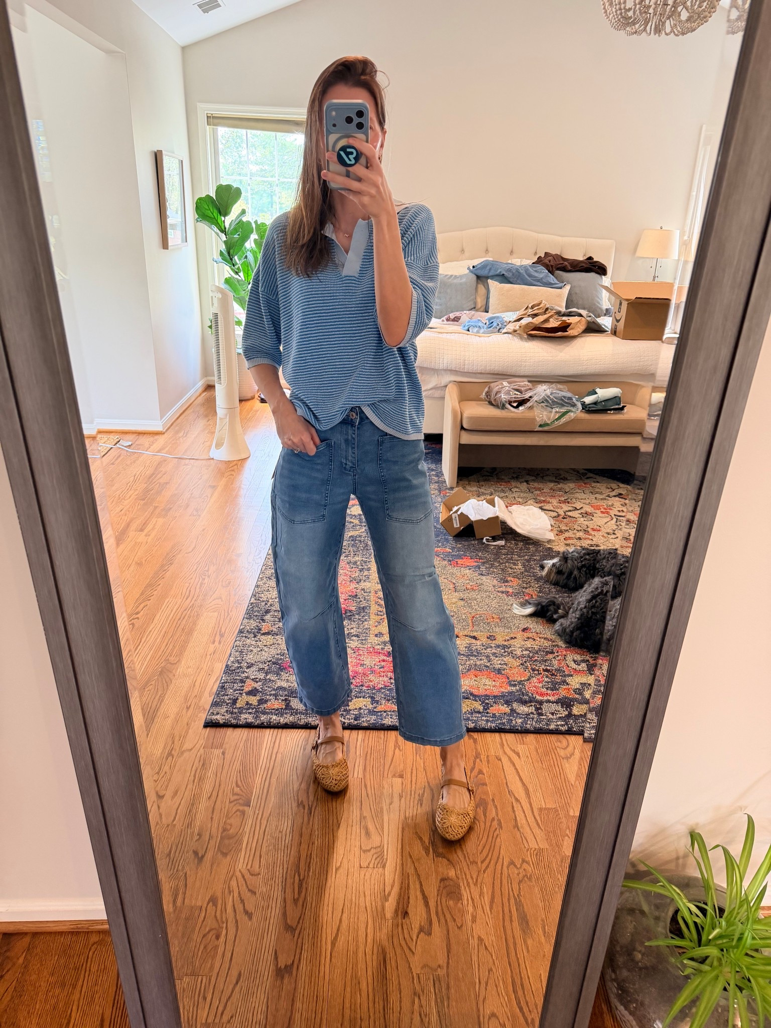 The transition into Spring is such a good feeling. Loving the lighter layers and relaxed fit. 

#LTKootd #LTKOver40