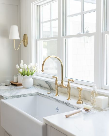 Our shining kitchen moment—the unlacquered arched faucet of my dreams paired with Pale Oak cabinets, Danby marble countertops and vertical shiplap in Simply White.

Shop the look and follow @pennyandpearldesign for more home style✨

#LTKhome #LTKstyletip #LTKFind