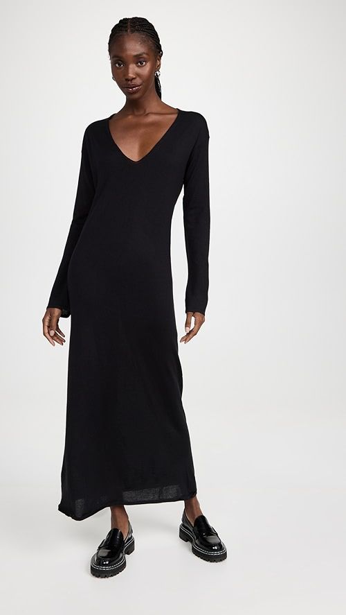 Le Kasha Arizona V Neck Long Cashmere Dress | SHOPBOP | Shopbop