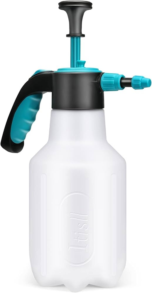Itisll Manual Garden Sprayer Hand Lawn Pressure Pump Sprayer Safety Valve Adjustable Nozzle 0.5 G... | Amazon (US)
