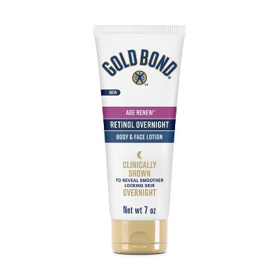 Gold Bond Retinol Overnight Unscented Face and Body Lotion - 7oz | Target
