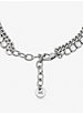 Precious Metal-Plated Brass Double Chain Tennis Bracelet | Michael Kors US