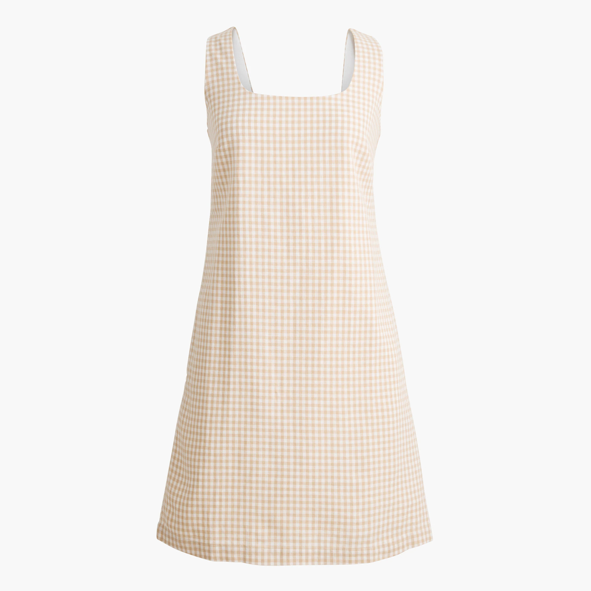 Linen-blend squareneck shift dress | J.Crew Factory