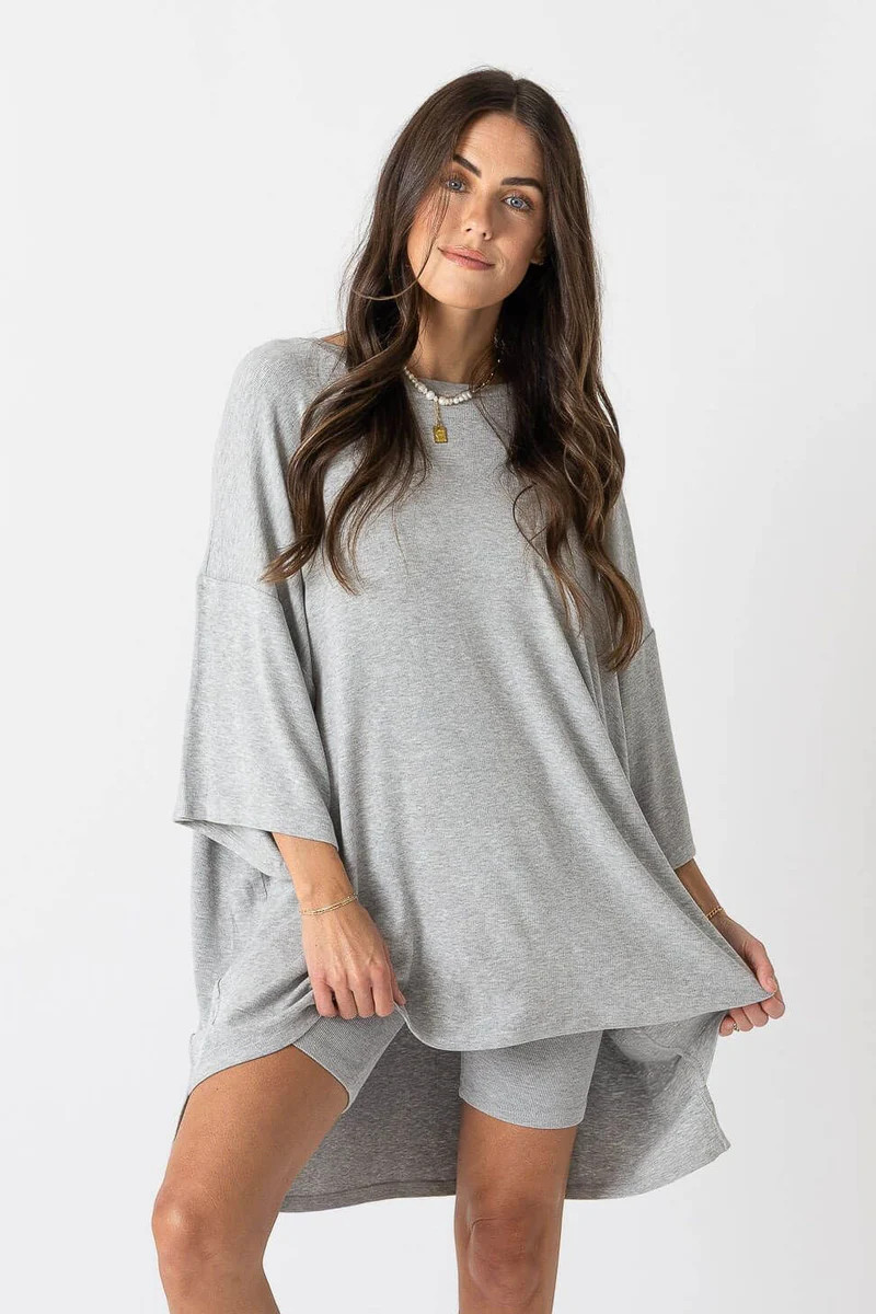 All Weekend Long Set Grey | The Foxy Kind