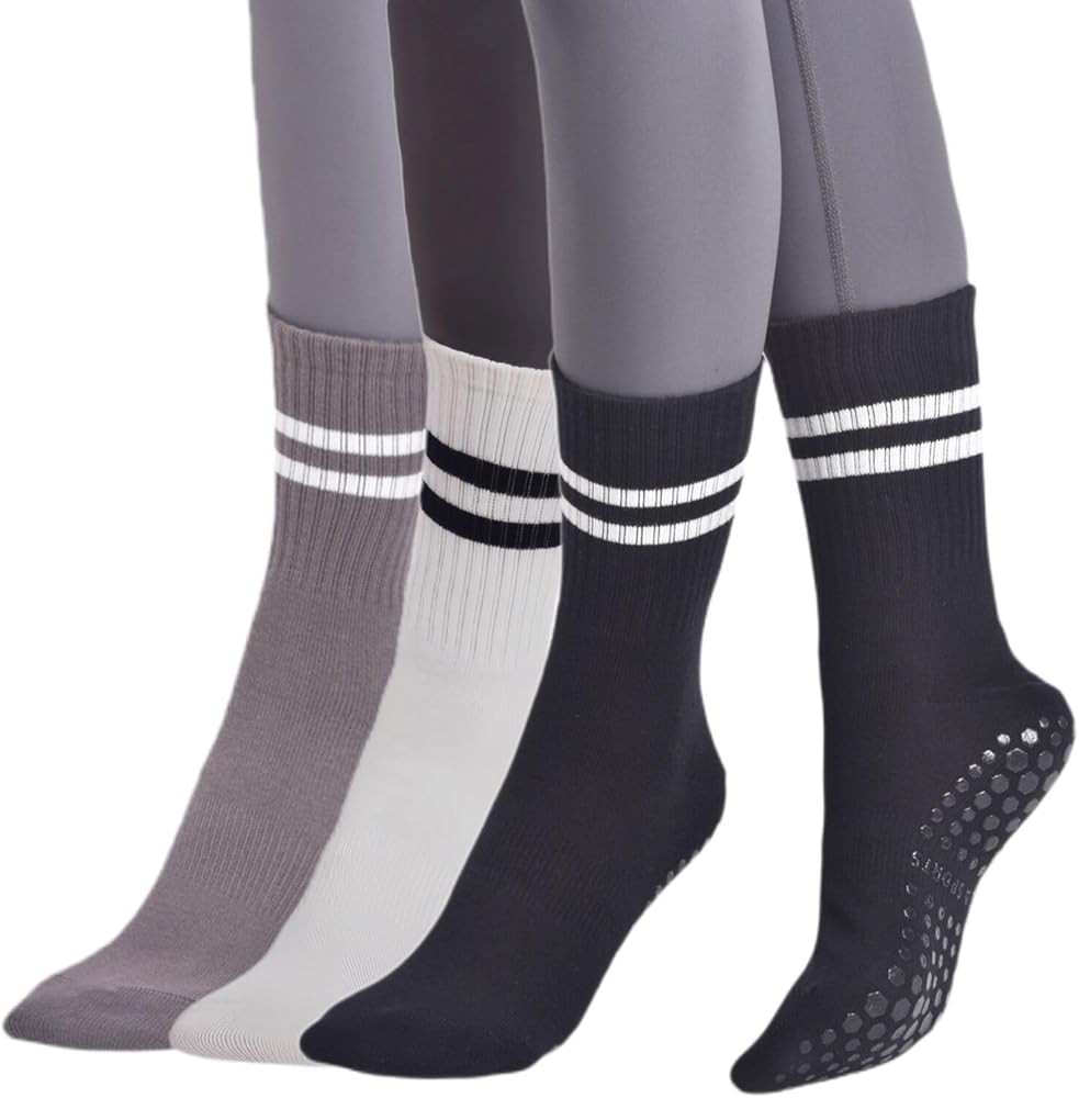 LucFoxsy Yoga Socks with Grips for Women Pilates Non Slip Socks Grip Barre Socks with Gripper for... | Amazon (US)