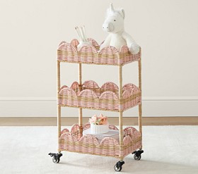 Palmer Scallop Tiered Storage Cart | Pottery Barn Kids