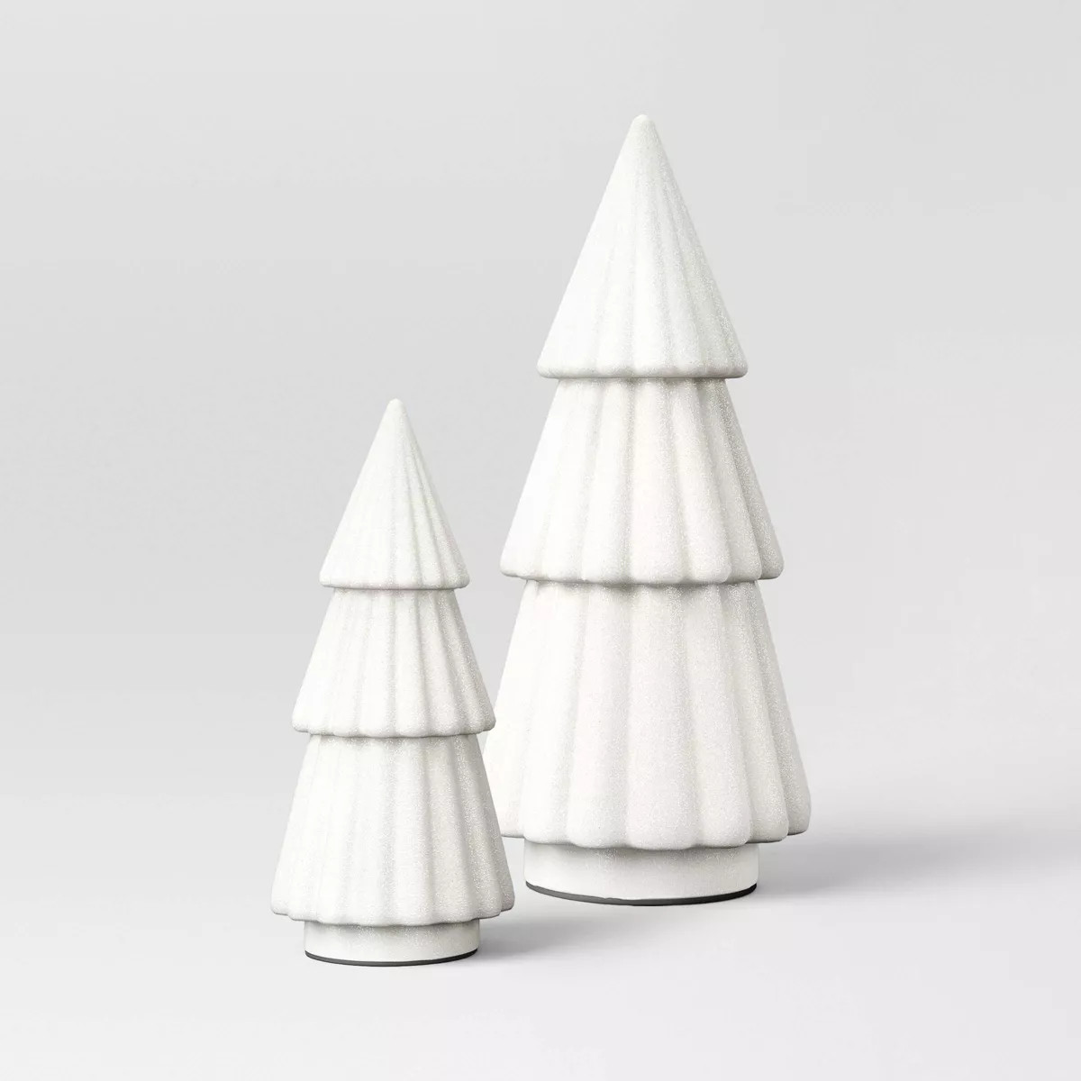 2pc Glittered Christmas Tree Figurine Set - Wondershop™ | Target