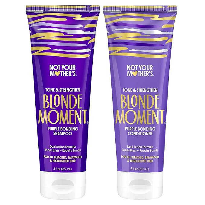 Not Your Mother's Blonde Moment Purple Shampoo and Conditioner (2-Pack) - 8 fl oz - Ideal for Blo... | Amazon (US)