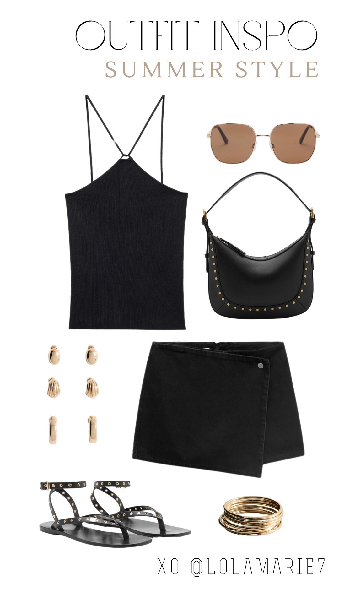 Summer style 🖤

#SummerStyle #ConcertFit #AllBlackOutfit  #AffordableStyle