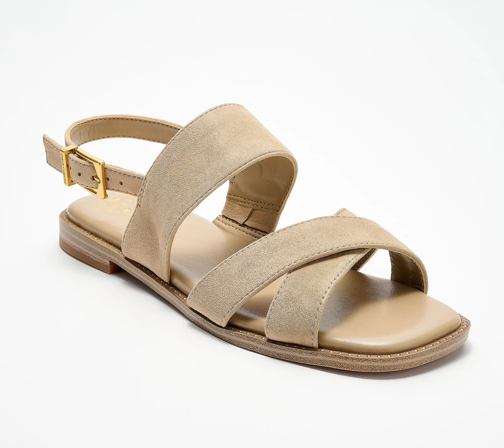 Vince Camuto Leather Backstrap Sandals - Naima | QVC