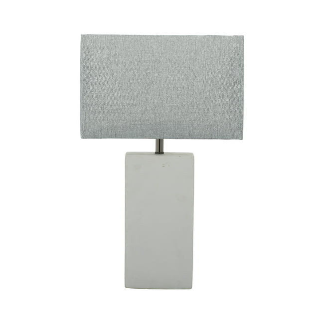 DecMode 23" Gray Table Lamp with Gray Linen Shade | Walmart (US)