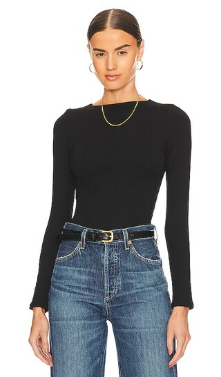 Signature Long Sleeve Top in Black | Revolve Clothing (Global)
