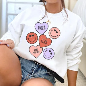 Valentine's Day Sweatshirt  Candy Sweatshirt  Heart - Etsy | Etsy (US)