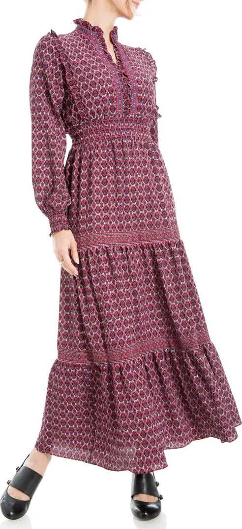 Tiered Long Sleeve Maxi Dress | Nordstrom Rack