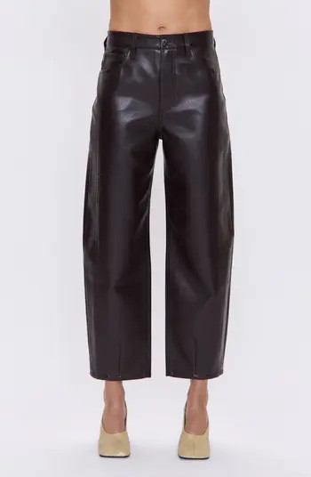 Eli Coated Ankle Barrel Leg Jeans | Nordstrom