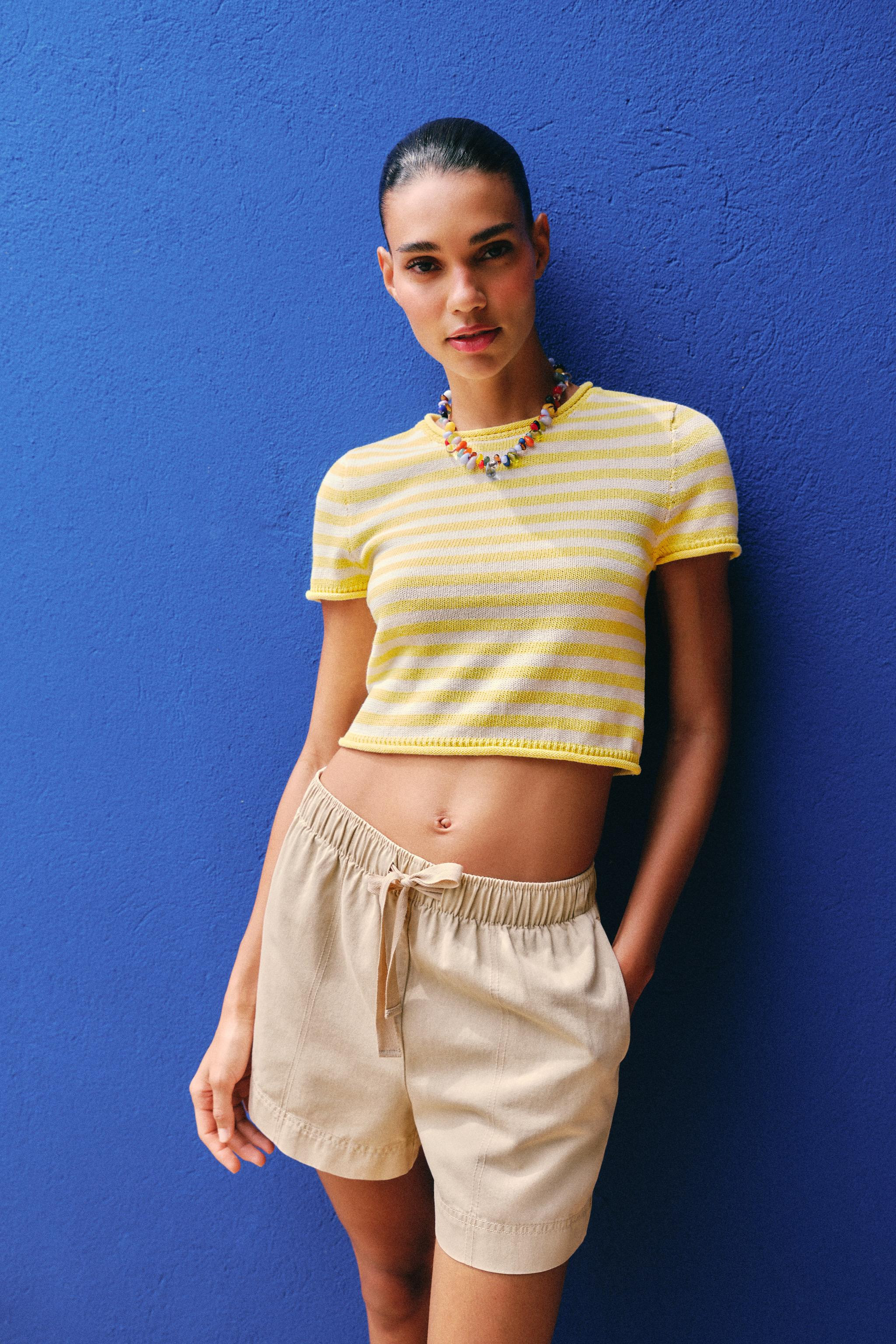 RESIN PIECE CORD NECKLACE | Zara US