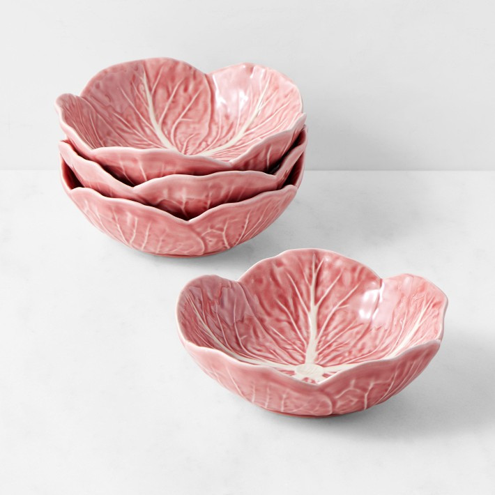 Bordallo Pinheiro Cabbage Bowls, Set of 4 | Williams-Sonoma