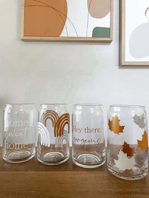 Can Glasses | Personalized Glasses | Beer Can Glass | Trendy Can Glasses | Glass Coffee Cup | Etsy (US)