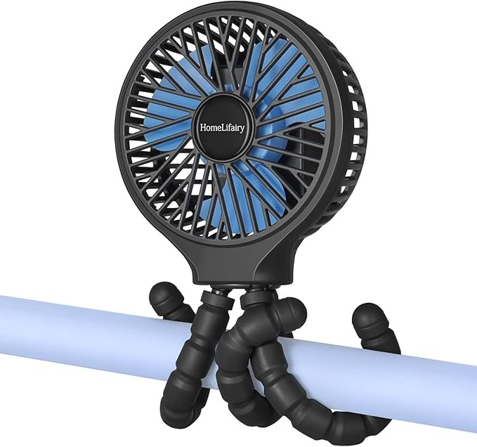 HomeLifairy Stroller Fan Clip On for Baby 5200mAh Battery Operated Fan Portable Fan Rechargeable ... | Amazon (US)