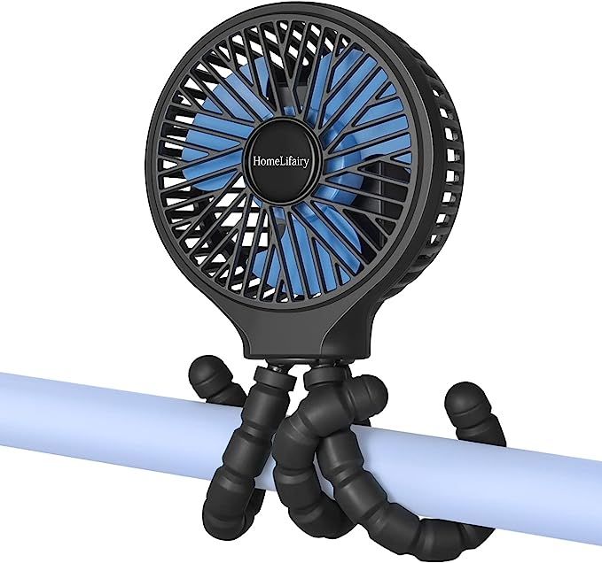 HomeLifairy Stroller Fan Clip On for Baby 5200mAh Battery Operated Fan Portable Fan Rechargeable ... | Amazon (US)