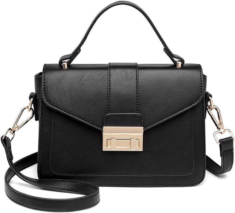 Miss Lulu Women Top Handle Bag Suede Handbags Pu Leather Shoulder Bag Elegant Modern For Work Sho... | Amazon (UK)