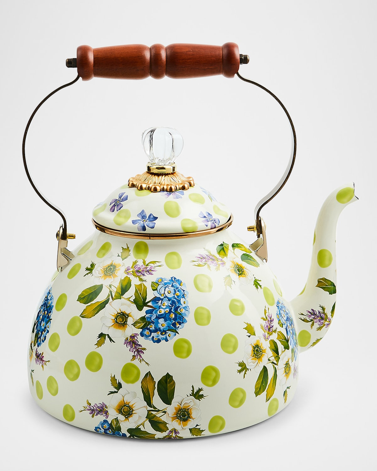Wildflowers Green 3-Quart Tea Kettle | Neiman Marcus