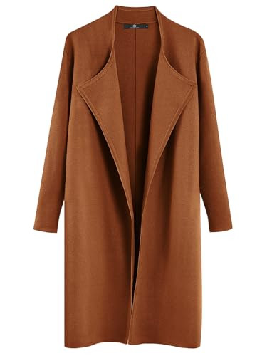 LILLUSORY Winter Coats for Women 2023 Trendy Long Sweater Cashmere Coatigan Jacket Warm Fashion Outfit | Amazon (US)