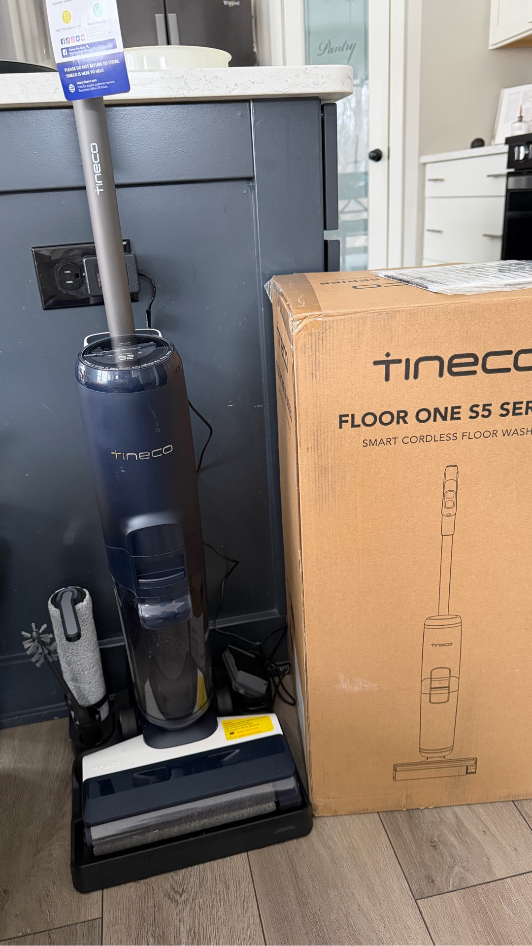 Took me a while to find a replacement vaccum mop, but I settled on an upgraded version of the one I had. It’s quick and easy on spills especially if you have kids or pets. Saves my back and saves time cleaning up everyday mess. I don’t enjoy emptying it out but I’ll take that over mopping in this season! 

#LTKdayinmylife #LTKmomlife #LTKHome