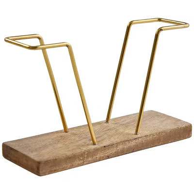 Split P Wood Gold Bar Napkin Holder | Target