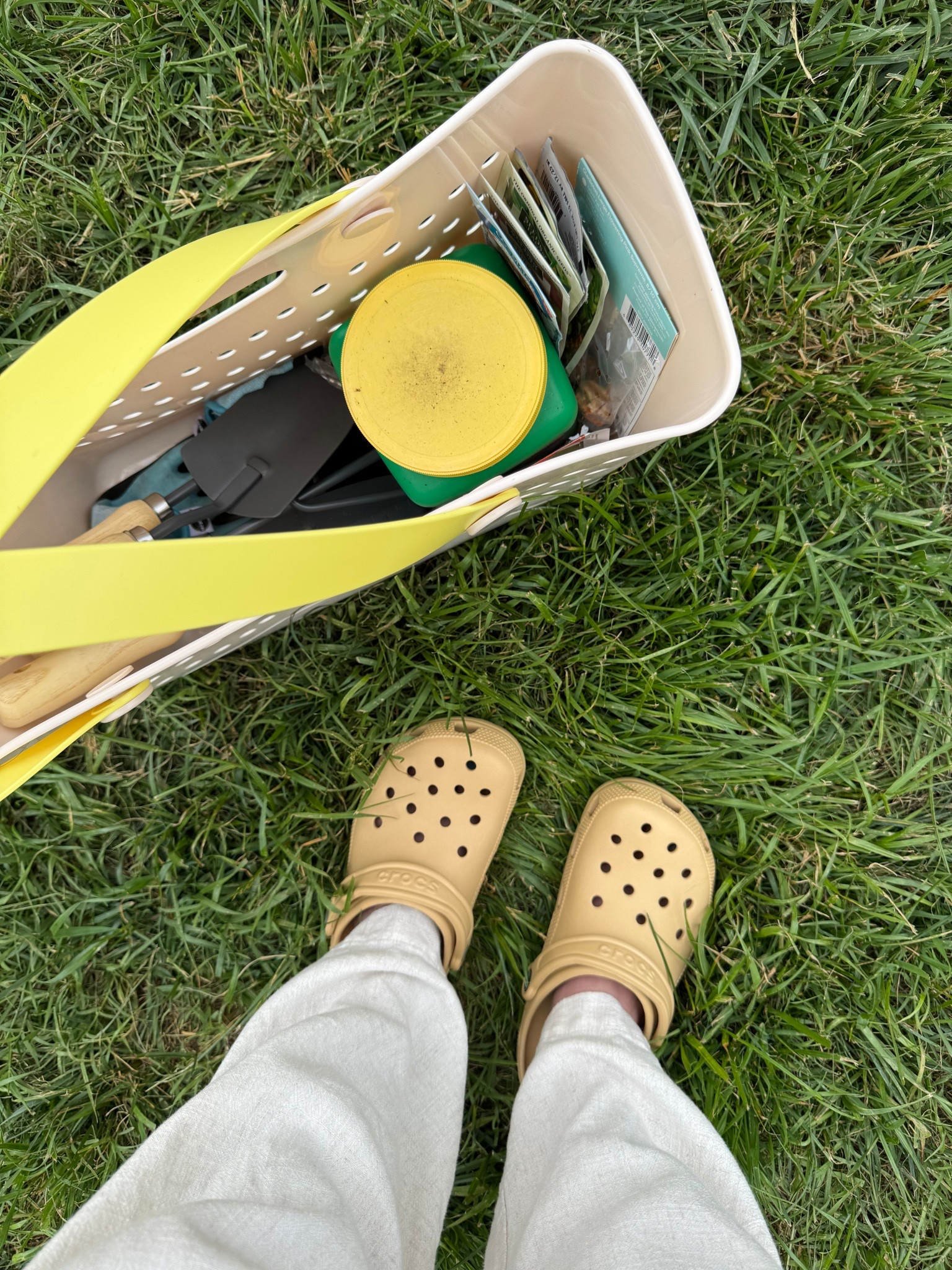 New garden shoes 🤪 I went with my typical shoe size: 7! Still have some room with my socks #crocs #gardenshoes #gardening 

#LTKHome #LTKFindsUnder50 #LTKShoeCrush