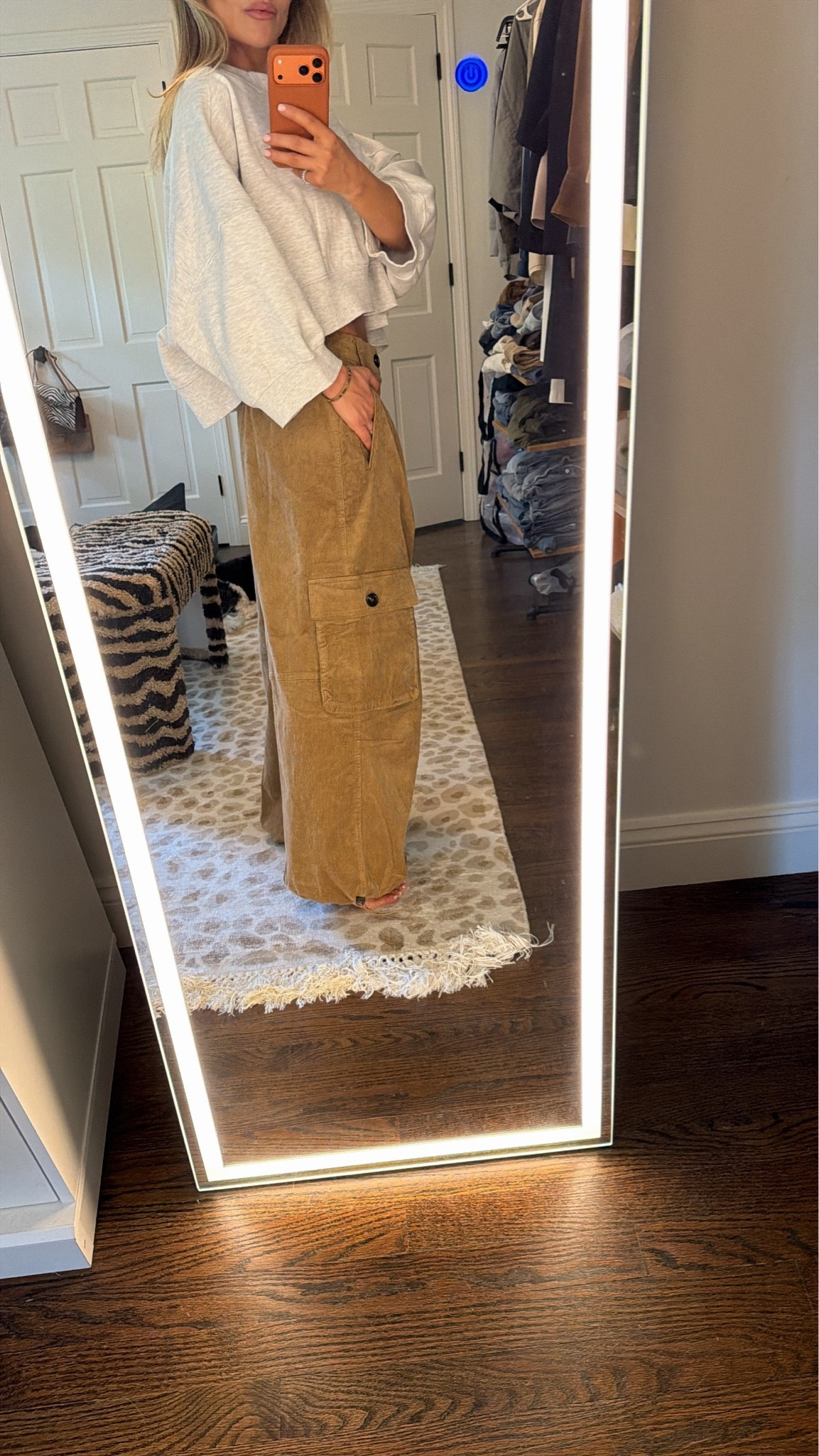 Top - sized up to a medium I love this sweatshirt! 
Pants size 2