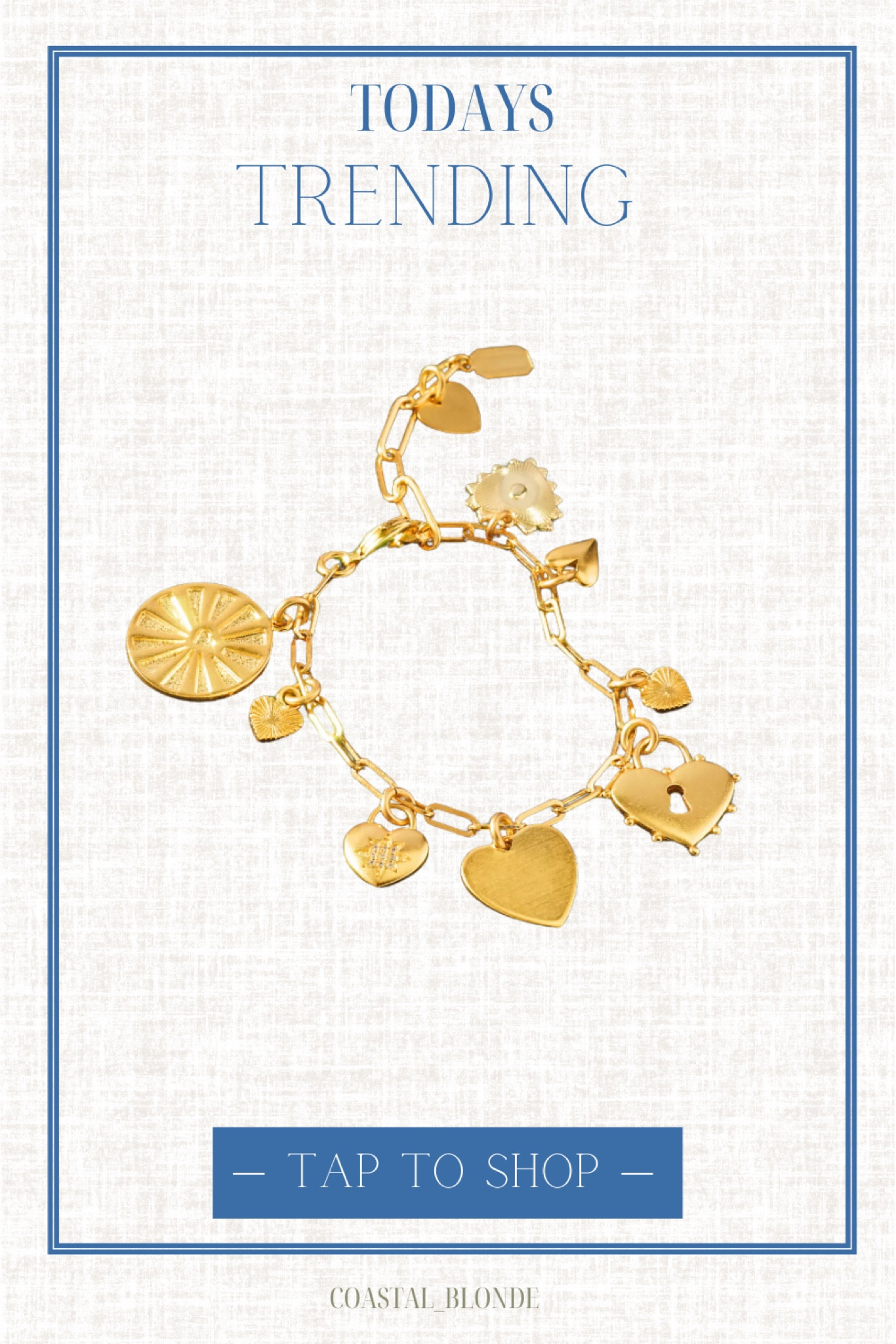 Gold chain charm jewelry bracelet fashion 

#LTKFindsUnder50 #LTKFindsUnder100