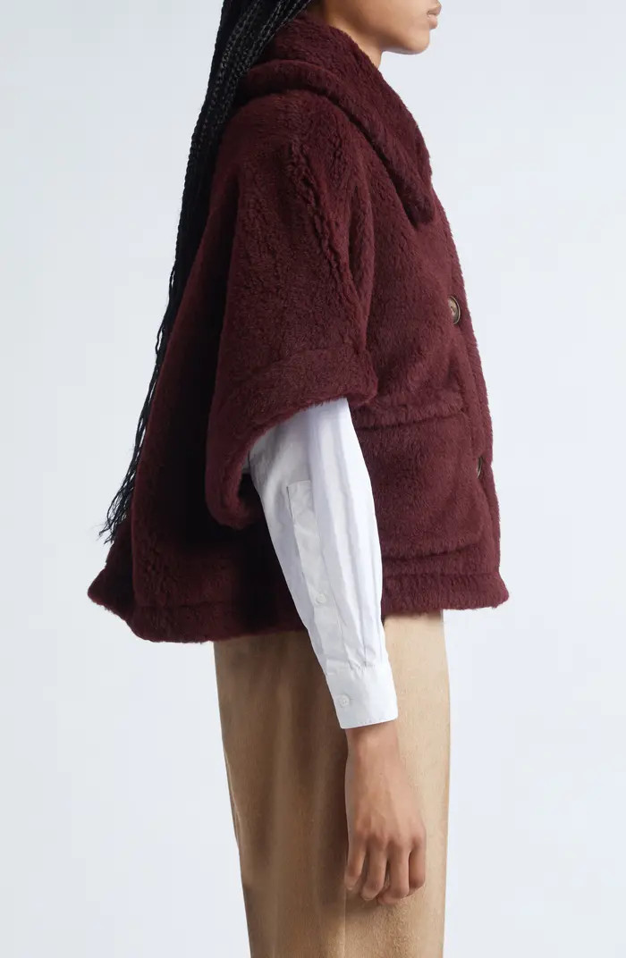Max Mara Teddy Bear Cape | Nordstrom | Nordstrom